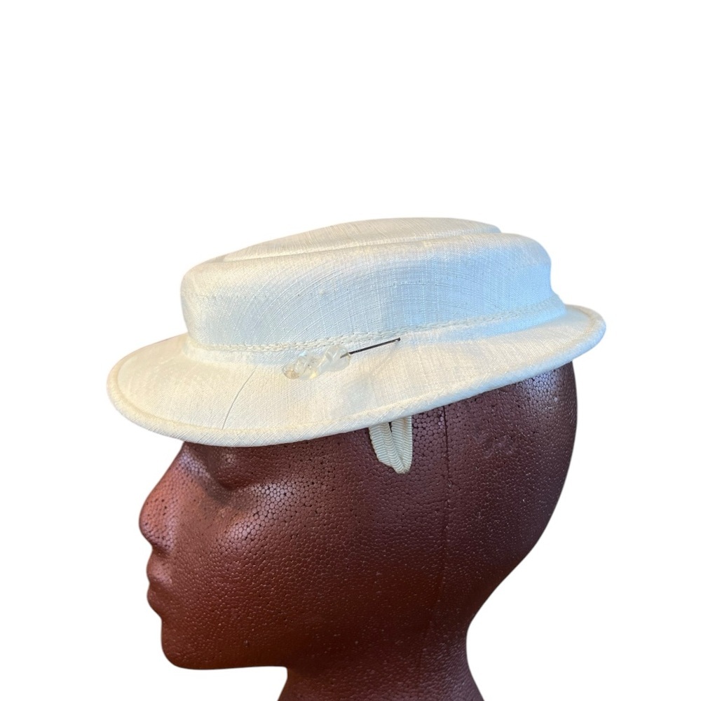 Vintage cream colored hat - Picture 3 of 7